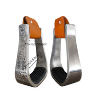 Engraved Western Foot Support Lightweight Equestrian Gear Stable Ride for Adult Riders