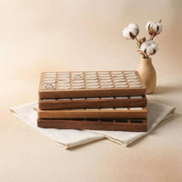 Wooden Band Display Tray Space Saving Wooden Band Tray Stackable for Boutique