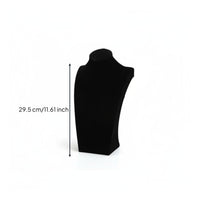 Velvet Necklace Bust Professional Look Black Jewelry Mannequin for Photographers