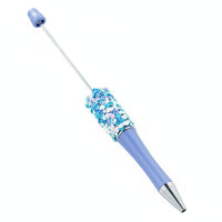 DIY Beadable Pen Black Ink Beadable Pen Comfortable Grip for Students, Crafters