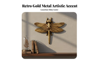Dragonfly Wall Decor Retro Design 3D Dragonfly Wall Decor Detailed Home Decoration for Collectors