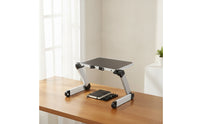 Screen Riser with Adjustable Legs Ergonomic Desktop Screen Stand Sturdy Furniture for Professionals, Study Desk, Compact Workspace