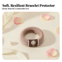 Anti-Scratch Jewelry Protection Sleeve High Elasticity Elastic Bangle Cover Soft Feel for Women, Daily Wear, Housework, Sports