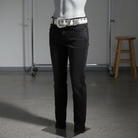 Rhinestone Piano Key Belt High Shine Fashion Accessory Gift Ready for Streetwear