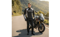 Motorcycle Jacket with Protective Padding Sporty Riding Jacket Apparel Fitted for Riders, Racing