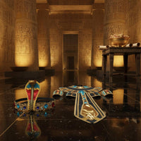 Desert Kingdom Princess Dress Costume Accessories Adjustable Ancient Nile Queen Costume Vintage Style Nile Gown Egypt Belt Headband for Women, Halloween, Party, Cosplay