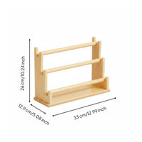 Tiered Bracelet Display Rack Solid Wood Bracelet Holder 2 Tier for Vanity