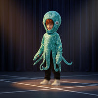 Squid Costume Sea Creature Costume Dress-up Clothing for Young Children, Halloween, School Plays