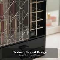 Makeup Box with Drawers particleresistant Cosmetic Holder particleresistant Lid for Desk, Women
