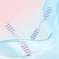Handheld Face Exerciser Ribbed Ends Jawline Training Tool Ergonomic Shape