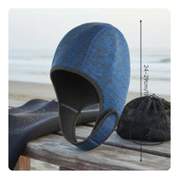 Diving Hood Thermal Protection Cartoon Wetsuit Hood Adjustable Chin Strap Watersports Gear for Snorkelers, Snorkeling, Surfing