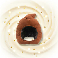 Poop Icon Hat Cute Funny Poop Head Mask Warm for Party, Cosplay, Kids