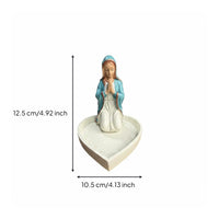 Prayer Jewelry Box Rosary-Design Decorative Item Tabletop Decor for Christians