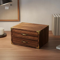 Wooden Drawer Organizer Large Capacity Retro Desktop Storage Box Desktop Apothecary Cabinet Versatile Apothecary Cabinet