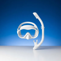 Dry Top Snorkel Set Anti-Leak Snorkel Mask and Tube Tempered Glass for Swimming