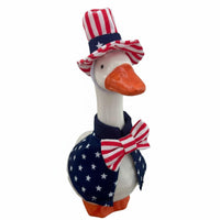 Independence Day Goose Costume Stars and Stripes Pattern for Desktop Decor