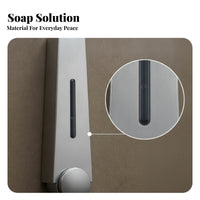 Space Saving Single-Cup Bathroom Accessory No Soap Dispenser for Shower