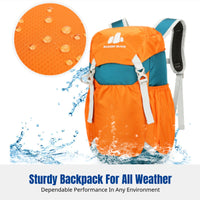 Lightweight Nylon Hiking Backpack, Outdoor Daypack, Unisex Sports Rucksack for Commuting, Students, Multi-Compartment