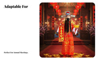 God of Wealth Costume Elaborate Headdress Chinese New Year Costume for Festivals