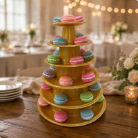 Macaron Display Stand Hand Washable Tiered Dessert Stand Lightweight for Wedding