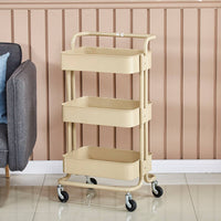 Hairdressing Tool Cart Movable Mobile Storage Rack Large Capacity for Kitchen