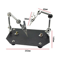 Soldering Holder Heavy Base Helping Hand Stand Lens Support Third Hand Soldering Stand for Electronics Repairers, Bench