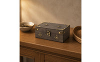 Vintage Wooden Jewelry Box Dustproof for Bedroom