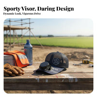 Sun Protection Solar Powered Fan Hat Lightweight Cooling Fan Hat Adjustable Fit for Men, Adults, Construction Site, Gardening, Fishing