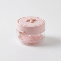Oral Retainer Case Two-Color Retainer Cleaning Case with Mirror Item