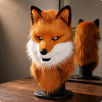 Canine Fursuit Head Wearable Canine Mask Head Easy to Wear for Convention, Photo