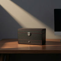 Watch Box with Drawer Compact Double-Layer Jewelry Box Stylish Watch Organizer with Drawer for Closet