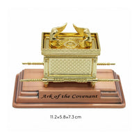 Metal Ark of the Covenant Figurine Ornate Display Statue Home Decoration