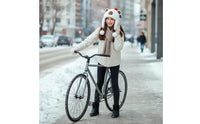 Capybara Fuzzy Hat Windproof Winter Headwear for Cycling, Women, Girls