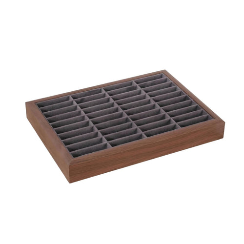 Compartmented Jewelry Tray Rectangular Accessory Storage Scratch-Resistant