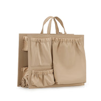 Tote Bag Insert Organizer Wipeable Material Tote Bag Organizer Water-Resistant Handbag Storage Divider for Moms, Travel