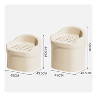 Elderly Shower Chair Stable & Sturdy Elderly Bath Chair With Drainage Holes