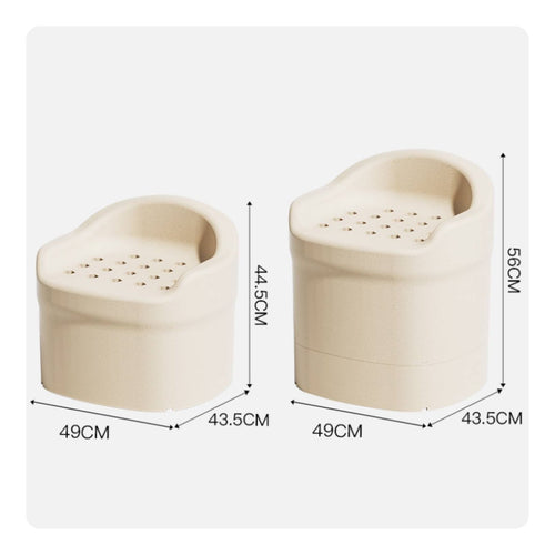 Elderly Shower Chair Stable & Sturdy Elderly Bath Chair With Drainage Holes
