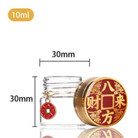 Gold Bean Savings Bottle Creative Home Decor Clear Currency Saving Jar
