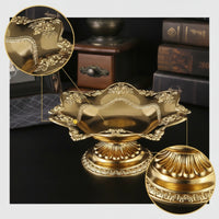 Lotus Fruit Plate Decorative Pedestal Dish Centerpiece for Altar