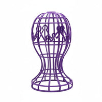 Portable Hairpiece Head Stand Stable Base Plastic Hat Display Rack Easy To