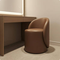 Upholstered Vanity Stool Minimalist Low-Back Vanity Chair Upholstered Makeup Chair Padded Seat Dressing Stool Backrest Support