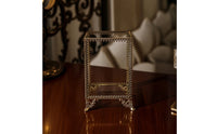 Makeup Brush Holder Transparent Cosmetic Organizer Rectangular for Vanity