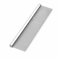 Stainless Steel Comb All-Metal Polished Silver Dog and Cat Grooming Comb