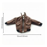 1/6 Scale Pilot Jacket Flap Pockets 1/6 Scale Jacket Realistic