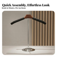 Long-Lasting T-Shaped Clothing Stand Stable Base Adjustable Shirt Display Stand Easy Assembly for Boutique Owners, Trade Display