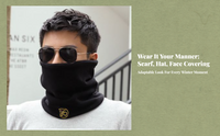 Neck Warmer, Adjustable Fleece, Windproof Thermal for Men Women