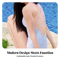 Athletic One-Piece Swimsuit, Breathable, Modest, Outdoor