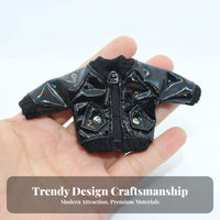 OB11 Doll Jacket Coating effect/12 Scale Doll Clothes Functional Zipper
