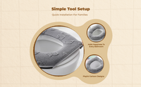 XL waterproof plush toilet seat cover