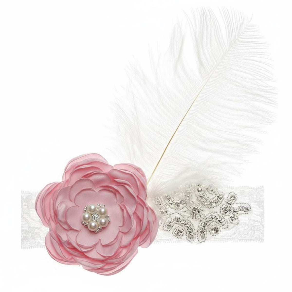 Crystal Tiara Hairband Photo Prop Baby Crown Headband Infant Flower Crown Cute Designs Elastic Princess Headband for Holidays